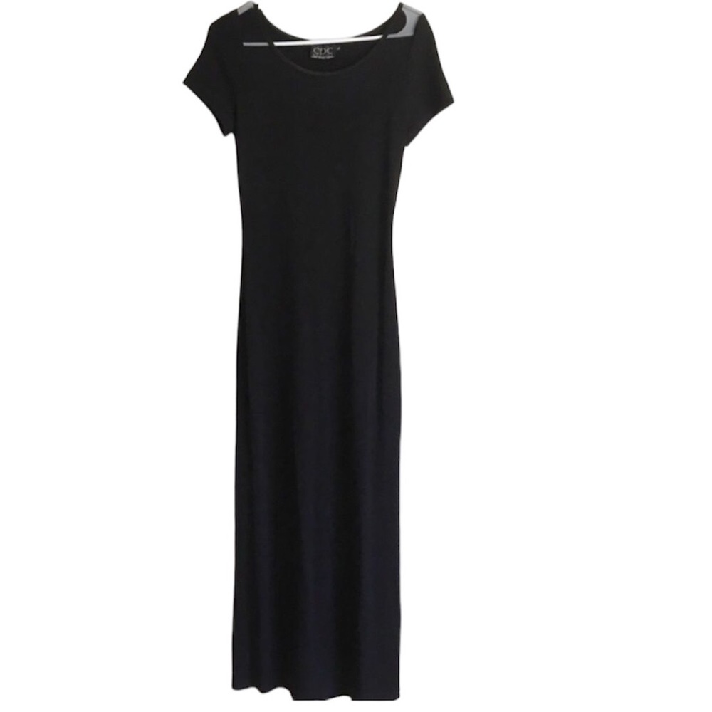 Vintage Sleek Maxi Dress